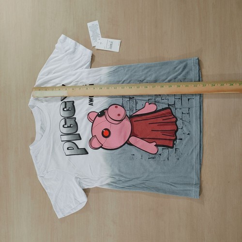 T-Shirt Piggy Game Ha Risvegliato Horror Gaming Grafica Maglietta Bambini Taglia L - Foto 4 di 6