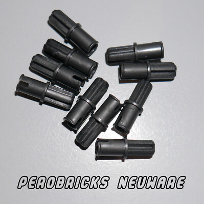 Lego Technik Technic 10 x Verbinder Pins #3749 kurz pearl dark grey NEUWARE