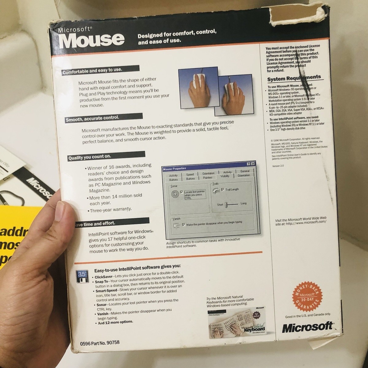 Microsoft Windows 95/3.1 2 Button Mouse for sale online | eBay