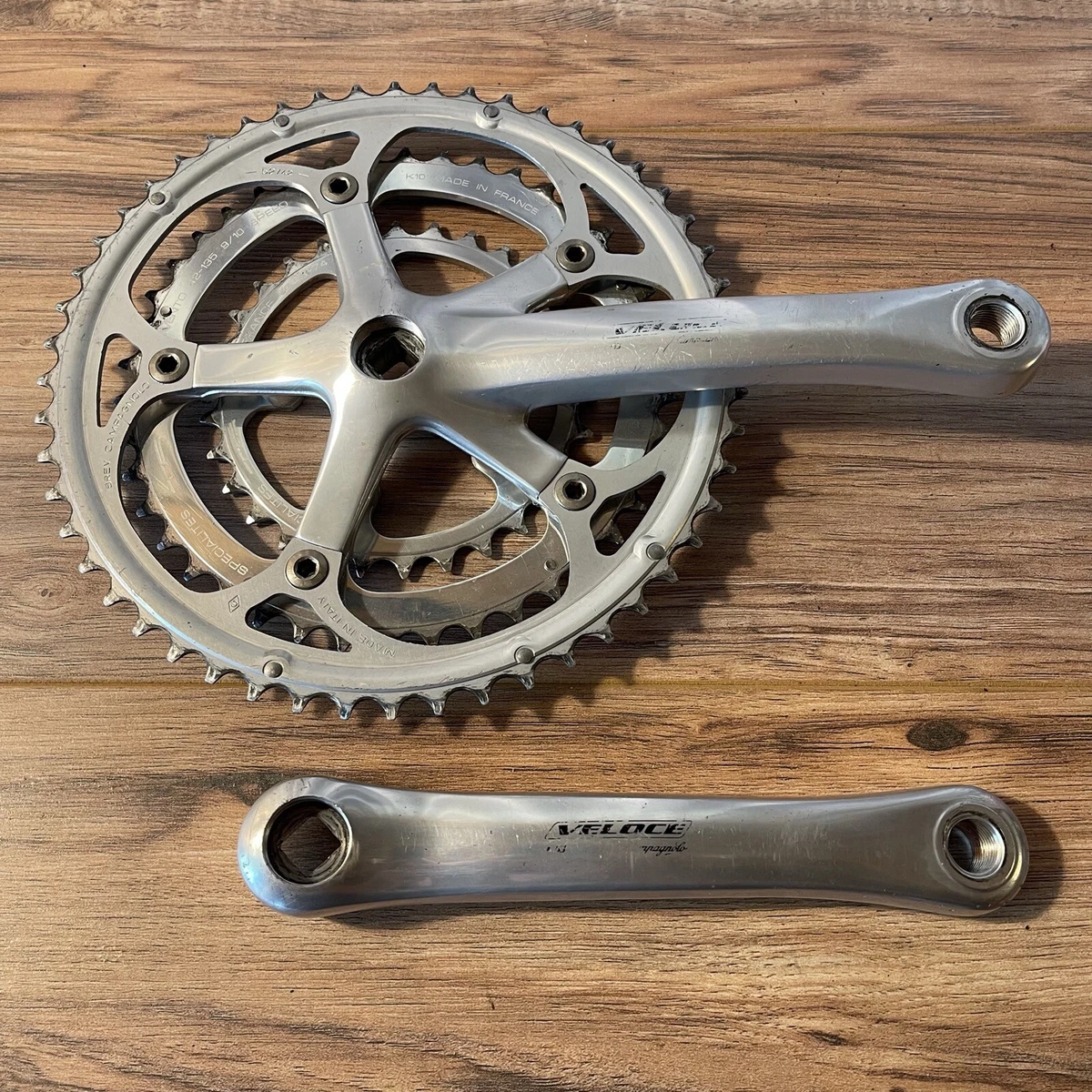 Campagnolo Veloce Square Taper 170 Triple Road Crankset 30 42 52