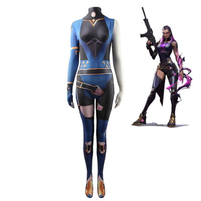 VALORANT Costume Cosplay Reyna Jumpsuit Bodysuit For Kids Adult