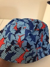 EUC Toddler Boys Swim Beach Bucket Hat Sharks Print
