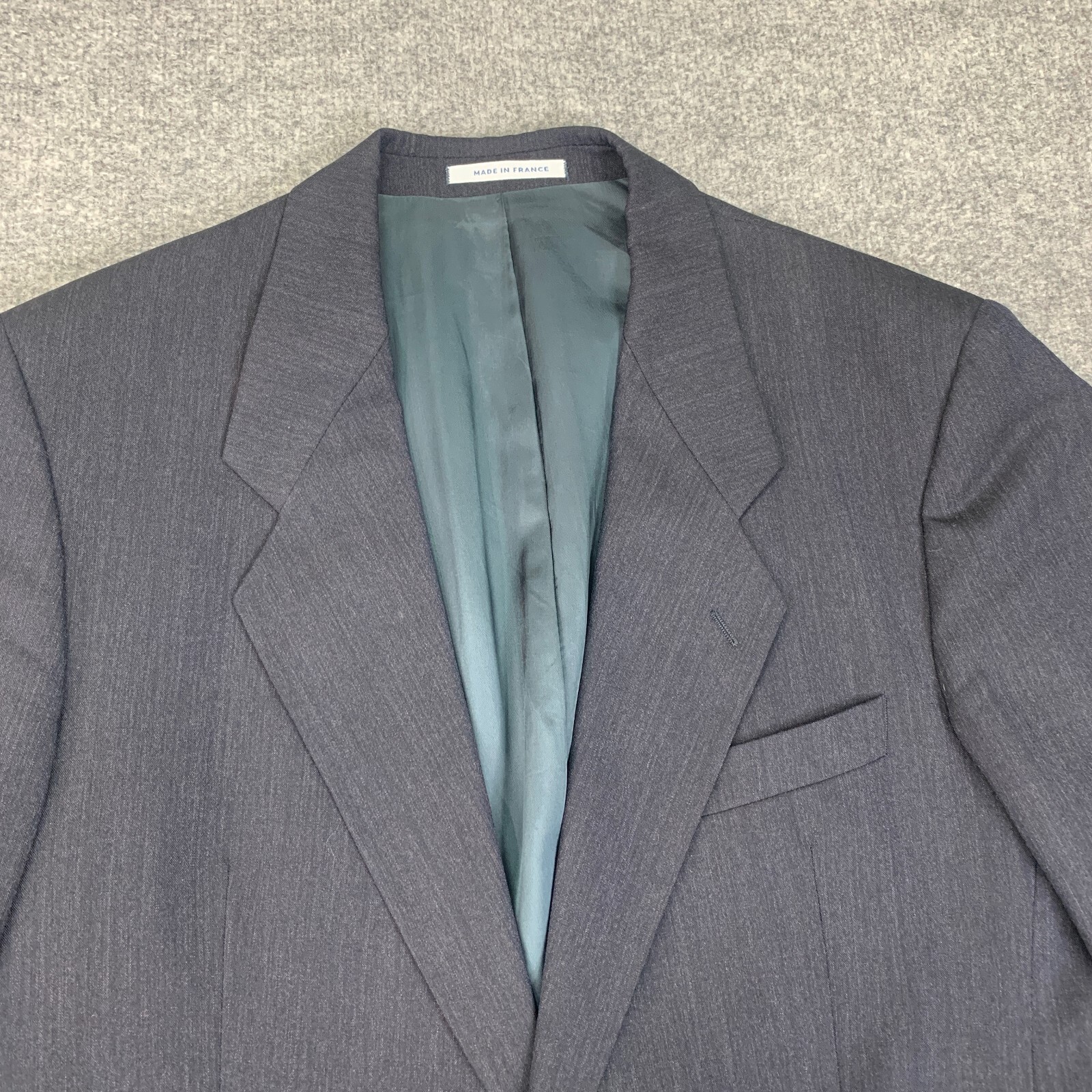 Giacca Sportiva Vintage Yves Saint Laurent Blazer Uomo 42 Lana Blu Navy Made France