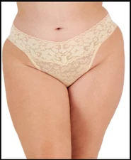 3 Pack INC Almond Latte International Concepts Intimate Lace Thong Underwear NWT