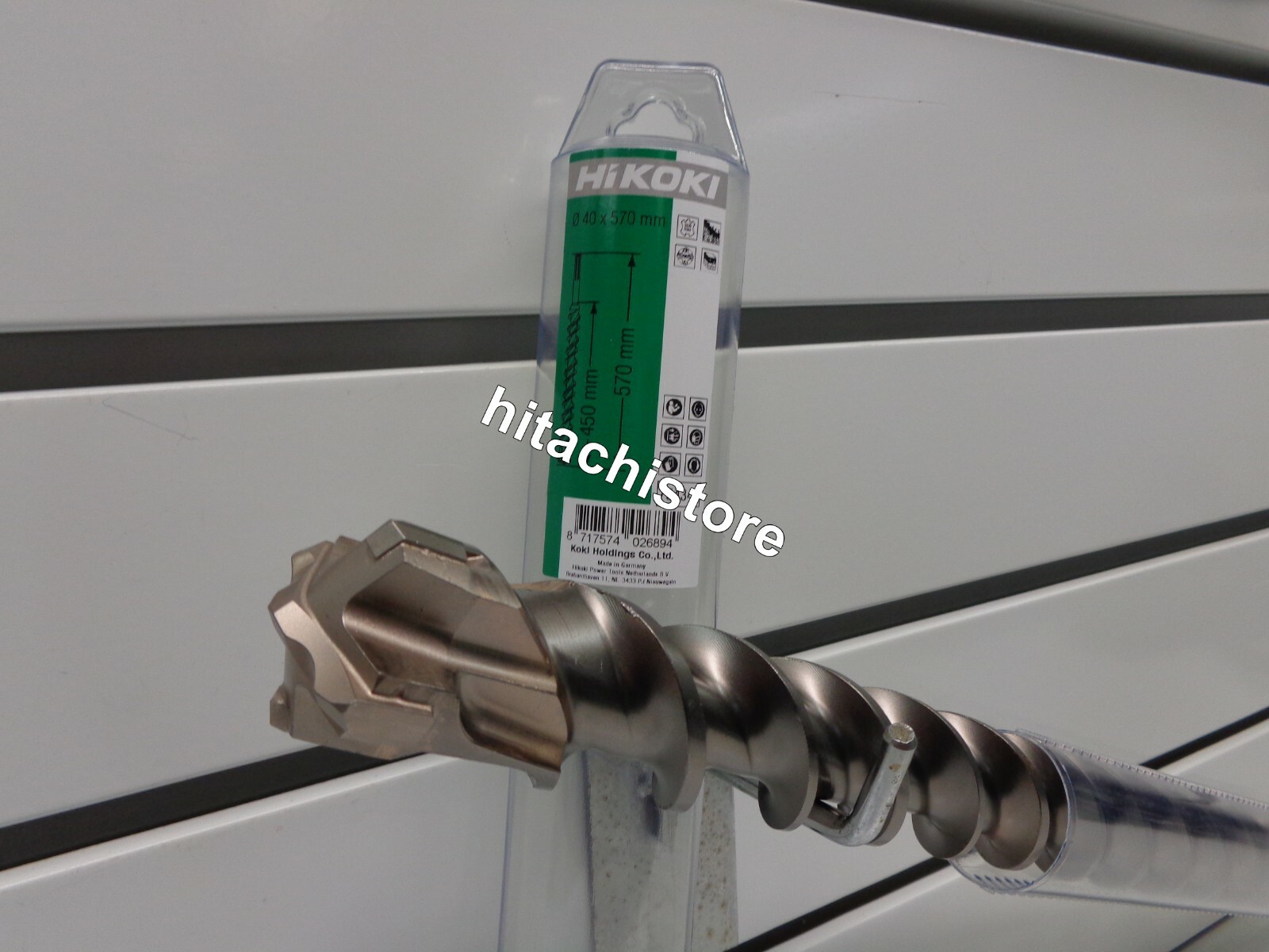 Punta SDS-MAX 40mm 4 Taglienti Professionale per Cemento Armato 570mm