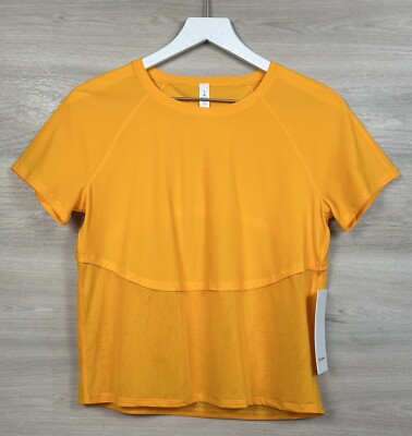 Lululemon Chasing Miles Short Sleeve Size 6   Amber Aura AMRA 77455