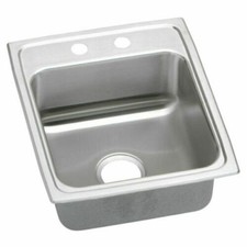 Elkay LRAD1522502 Gourmet Lustertone Stainless Steel Single Bowl Sink