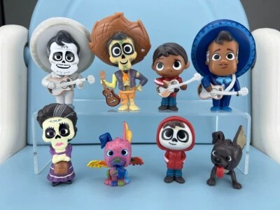 8pcs/set Movie Coco Pixar Miguel Riveras Characters Figure Toys Collectors Toys
