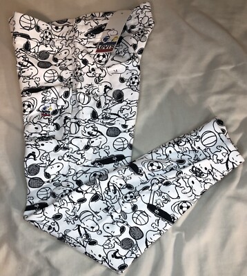 LEVIS x PEANUTS Snoopy Tapered Sweatpants Joggers Women s Size XS White/Black