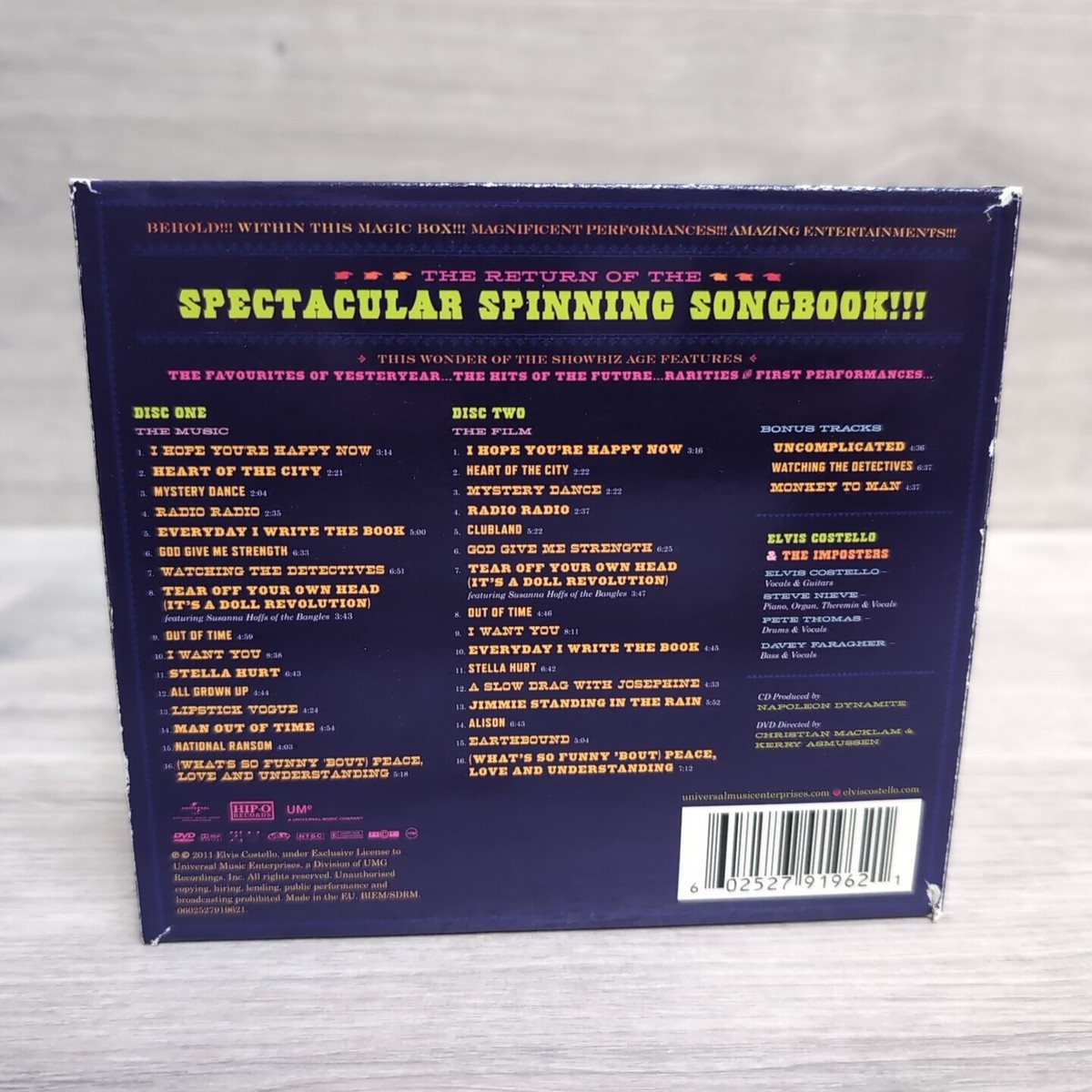 Elvis Costello The Return Of The Spectacular Spinning Songbook CD