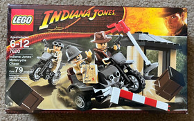LEGO 7620 Indiana Jones Motorcycle Chase Last Crusade 79pcs 3 Minifigs COMPLETE