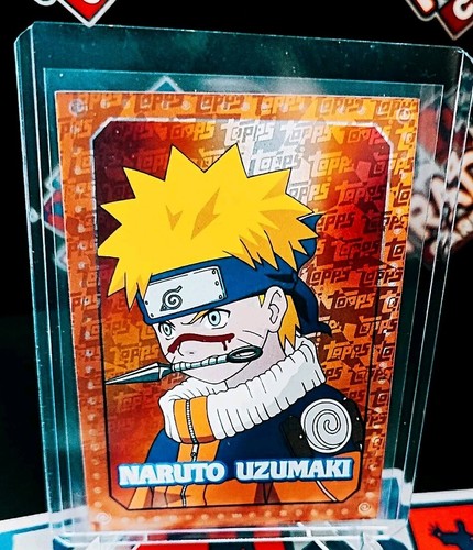 Naruto Uzumaki Topps Holofoil Character Rare Card Orange Foil 2024 Animax NM  - Afbeelding 1 van 4
