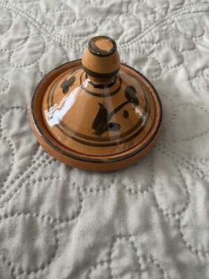 Vintage Marokkanische Tanginen Serviertopf Papier/Salztöpfe Mini