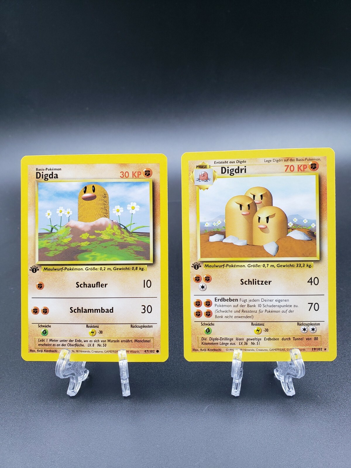 German Pokemon TCG 1st Edition Diglett & Dugtrio Base Set Non-Holo | eBay