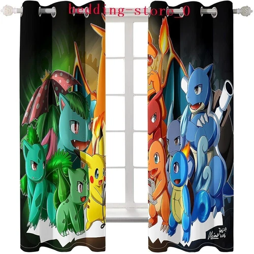 Tende Oscuranti 3D Spesse Bambini/Pokemon Pikachu Anello Termico Occhiello Superiore/Tende - Foto 63 di 93