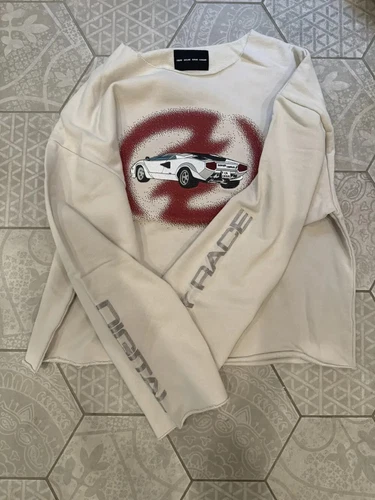 CEEC-LA Distressed Cropped Sweatshirt Men's Large - product listing photo