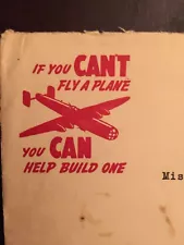 Naval Box Patriotic Cover Lot 5 If You Can’t Fly A Plane, Build One Cachet