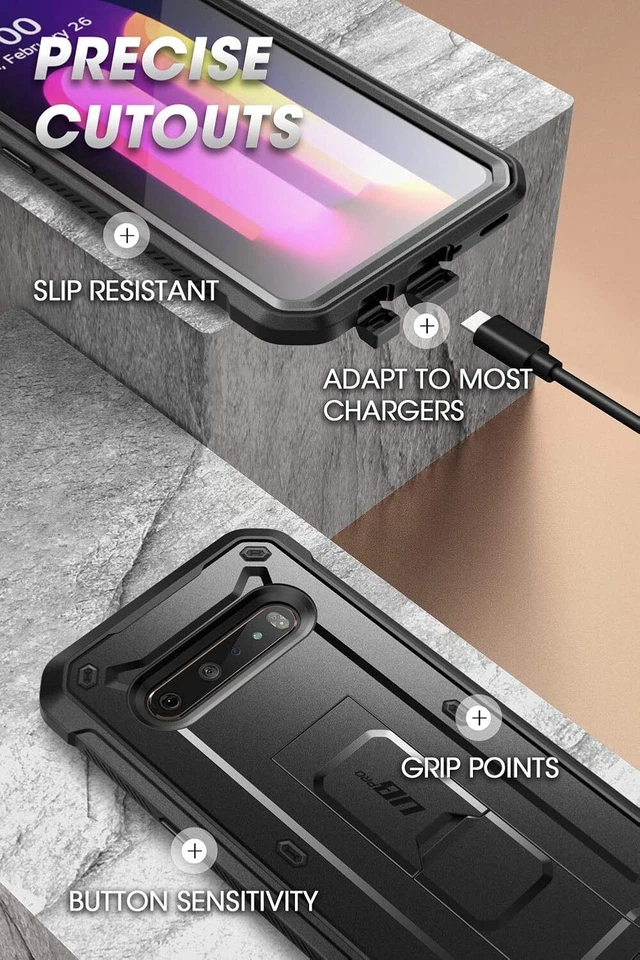 Funda LG V60 ThinQ 2020 SUPCASE cuerpo completo protector de pantalla incorporado + funda Foto 4 de 4