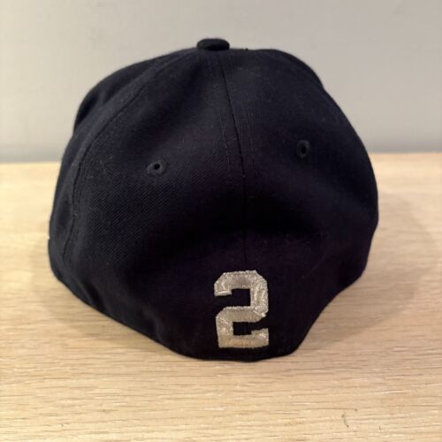 NY Yankees Derek Jeter NEW ERA Hat Cap 59Fifty Sze 7 FINAL SEASON Metal Logo - Picture 5 of 8