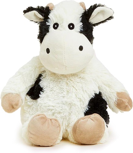 Black & White Cow Plush Toy - Calming Weighted Animal for Babies and Toddlers - Picture 3 of 8