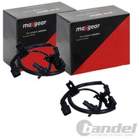 2X Maxgear ABS-SENSOR Raddrehzal Vorne Passend FÜR Hyundai I10 Links+Rechts