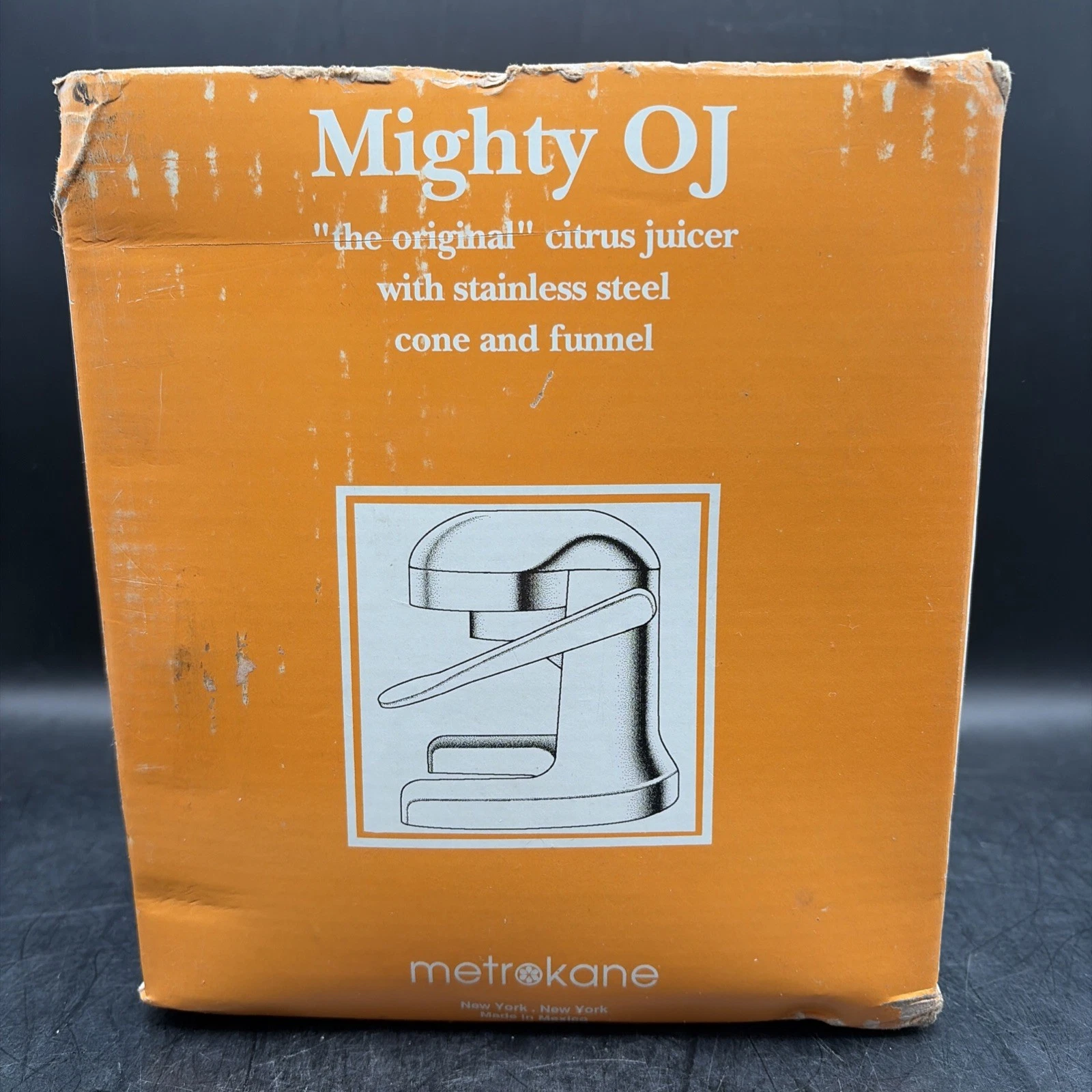Metrokane MIGHTY OJ- The Original Juicer- Classic 1990’s Design Chrome