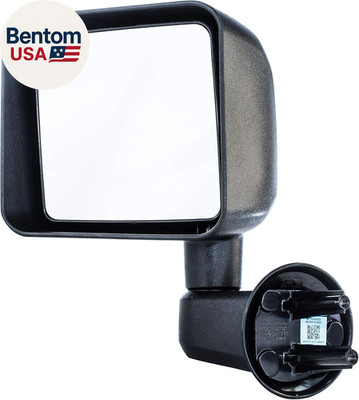 Left Driver Side Textured Manual Operated Non-Heated Folding Mirror Compatible w