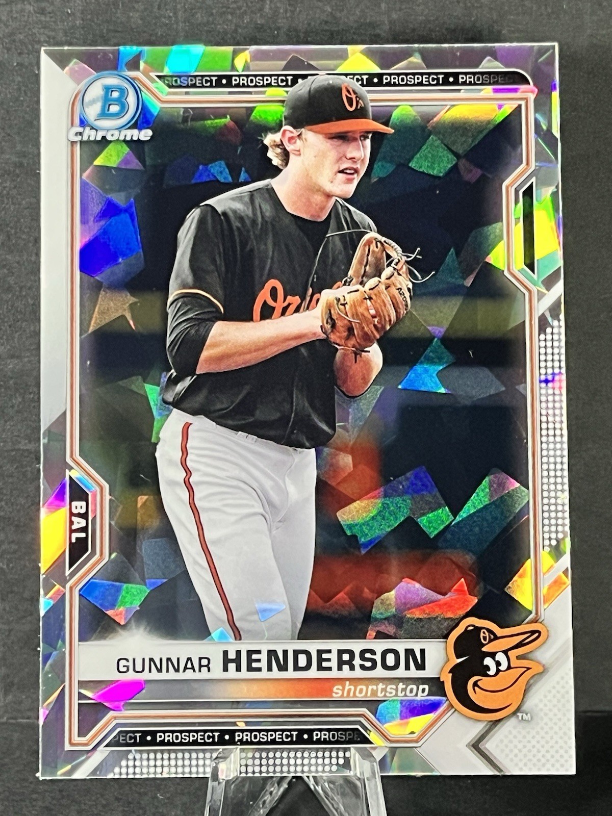 Gunnar Henderson Atomic Refractor  2021 Bowman Chrome Prospects #BCP-49 Rookie