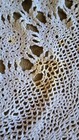 Vintage Handmade Large Round Crocheted Doily 49"  White Tablecloth Grandma Decor — photo 3