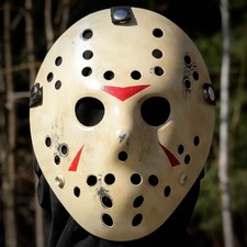 Jason Voorhees mask, Friday the 13th inspired, custom hand-painted cosplay mask