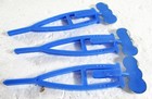 3 MARCH OF DIMES1950'S PREMIUMS FOR POCKET OR COLLAR BLUE CRUTCHES W/COINS — photo 3