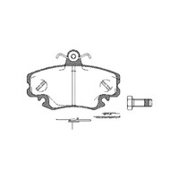 Bremsbelagsatz Scheiben 18 Mm Triscan Iam-Expertise FüR U.A. Dacia Sandero