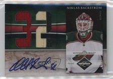 2010 Limited Jersey Numbers Signatures Prime 4/5 Niklas Backstrom #14 Auto 0c3
