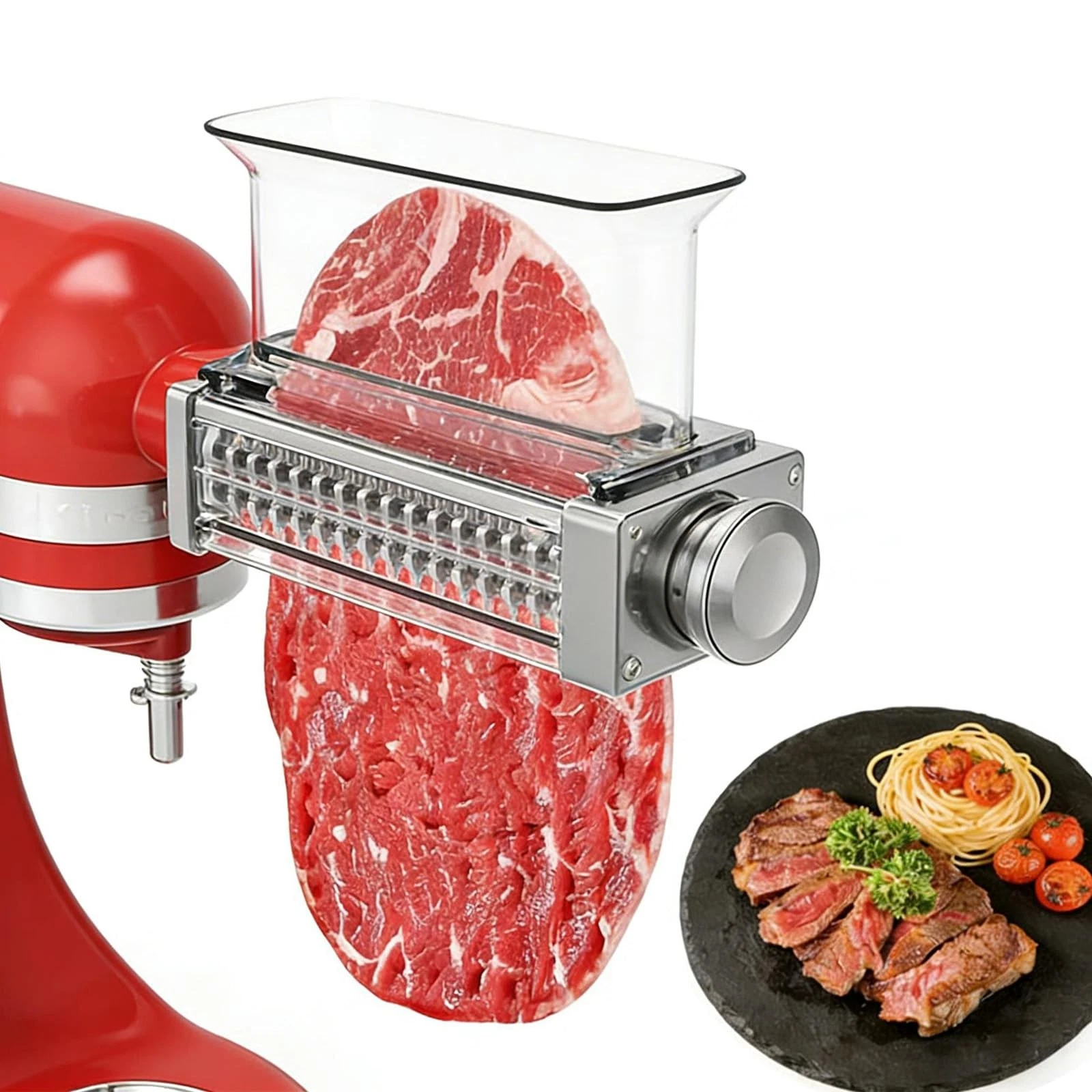 Adjustable Meat Tenderizer Attachment for KitchenAid Stand Mixers 3 Thickness...