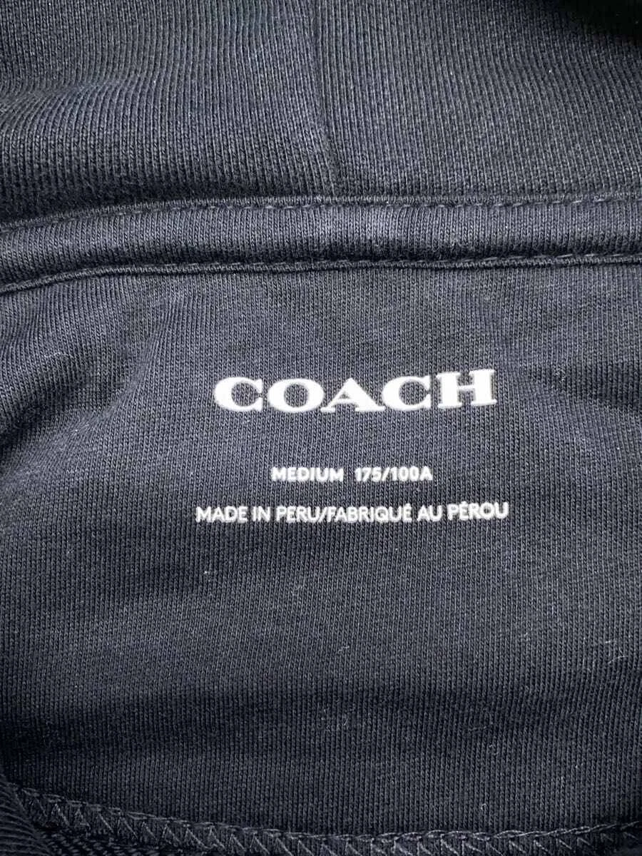 Felpa con cappuccio Coach New York Art School M cotone nero CR491 usata