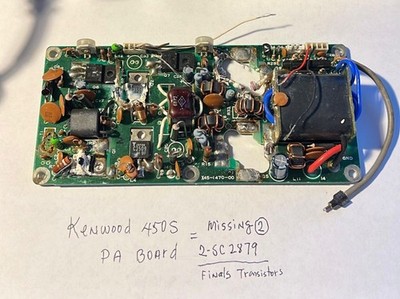 Electronic component board,Kenwood 450S PA BOARD,working only needs 2 -2sc2879