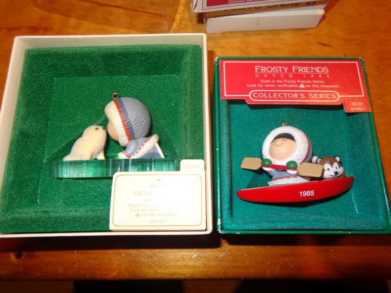 Hallmark Frosty Friends 1983 & 1985 Ornaments