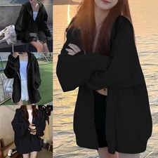 Trendiger Damen Einfarbig Samt Hoodie Mantel Freizeit Mode Statement