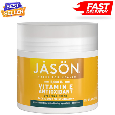 Jason Revitalizing Vitamin E 5,000 IU Moisturizing Crème, Paraben Free, 4 oz
