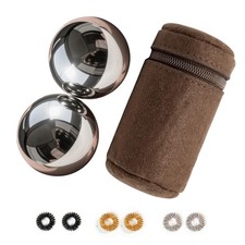 1.5-inch Stainless Steel Chiming Baoding Balls   Hand Exercise  Meditation B...