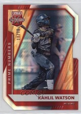 2021 Panini Elite Extra Edition Prime Numbers A Die-Cut 17/78 Kahlil Watson 13st