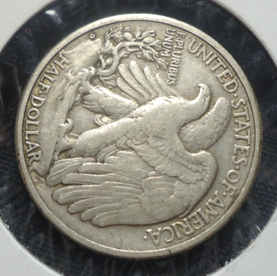 Extremely Fine XF 1938 D Denver Walking liberty 50C half dollar