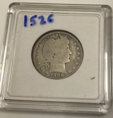 Barber Quarters Lot Of 8 Mixed Years & Mints 90% Silver, Nice Coins