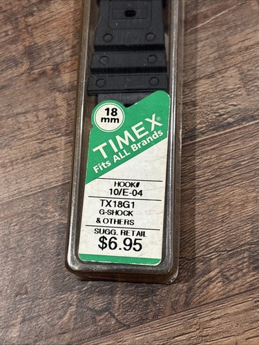Wristwatch Band NOS Timex Sports Collection Band for 18MM Lugs TX18G1 Rubber - Picture 4 of 5