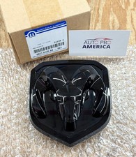 Front Grille Ram Badge Emblem 2013-2024 Ram 1500 13-18 2500 3500 Black Mopar Oem Front Grille Ram Badge Emblem 2013-2024 Ram 1500 13-18 2500 3500 Black Mopar Oem