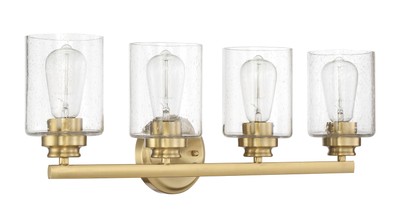 Craftmade 50504-SB Bolden 4 Light Vanity -Satin Brass