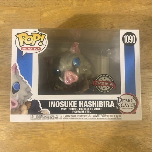 Funko Pop!  Demon Slayer Inosuke Hashibira #1090 Special Edition With Protector