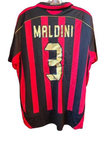 AC Milan Maldini Away Champions League Long Sleeve Vintage Retro