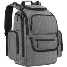 Diaper Bag Backpack, Baby Diaper Bag with 2 Side Insulated Pockets, Travel Di...