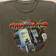 Ryan Adams : GRAVEYARD - LOVE IS HELL : MENS (L) LARGE T-SHIRT: Charcoal Gray